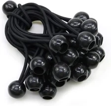 50pcs Ball Bungee Cords 6 Inch Heavy Duty Bungie Cord Balls Canopy Tarp Tie Down