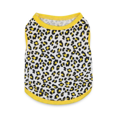 New Dog Clothes Apparel Leopard Costum Pet Cat Puppy Small Dog Vest T-Shirt Coat