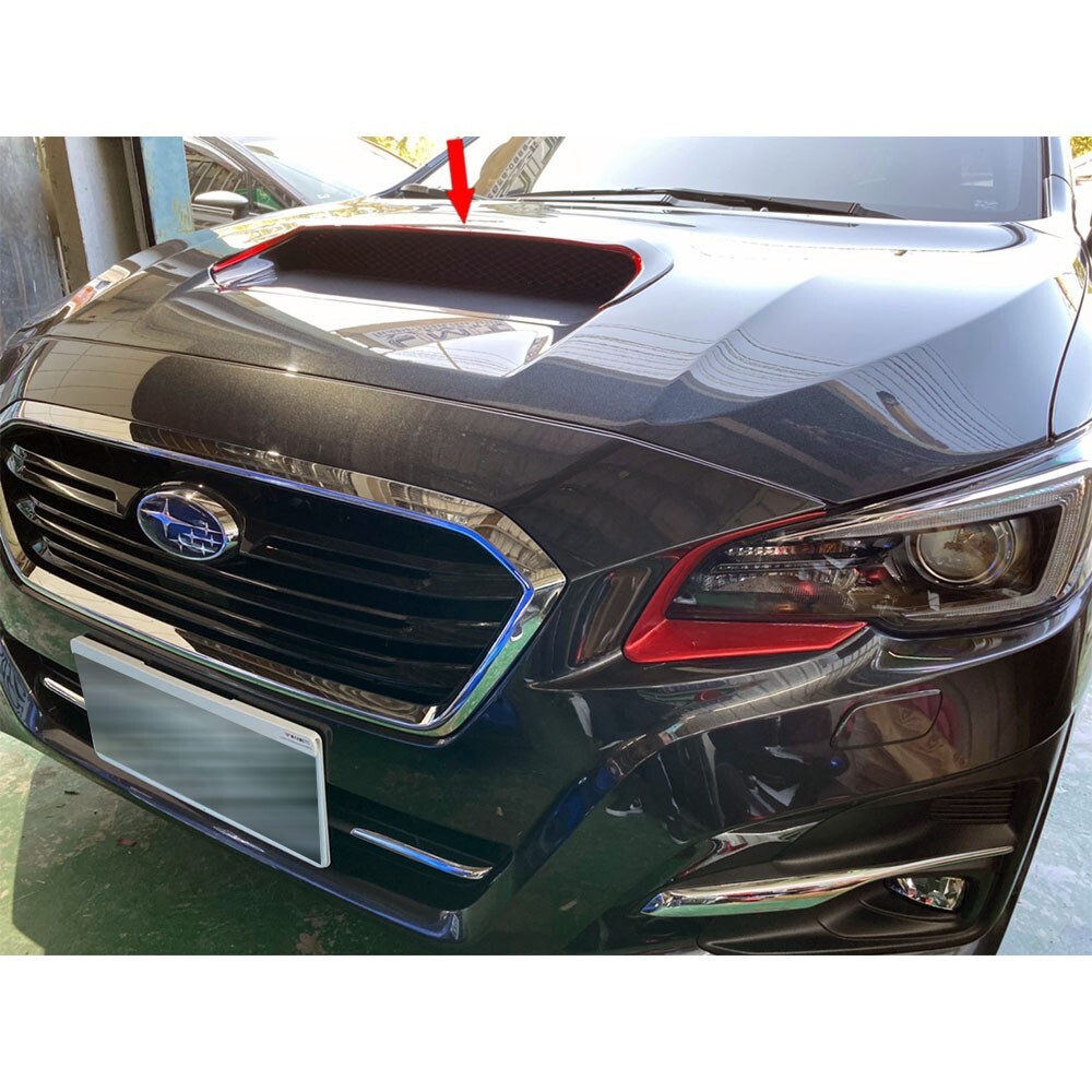 For Subaru WRX 4th Sedan Front Hood Scoop Vent Cover Trim Glossy Black 2021