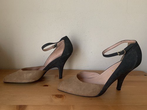 Chelsea Crew Womens sz 8B leather colorblock pointy Mary Jane Pumps shoes - Picture 7 of 12