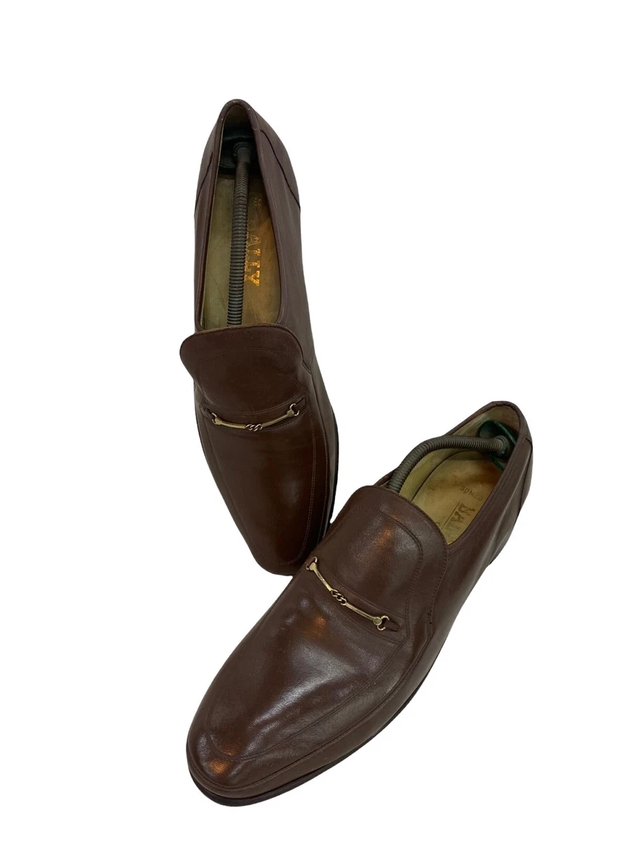 Brown bally shoes cheap