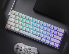 Redragon K630 Dragonborn 60 Wired RGB Gaming Keyboard, 61 Keys Compact Mechanic