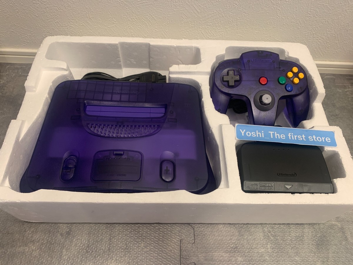 Nintendo 64 Midnight Blue Console Limited N64 In Box Japan Nintendo 64 Midnight Blue Console Limited N64 In Box Japan
