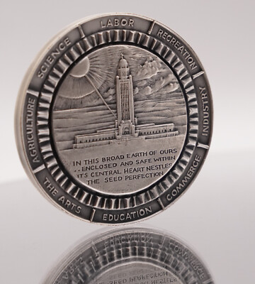 1967 Medalic Arts NY Nebraska Centennial 999+ FINE Silver art bar