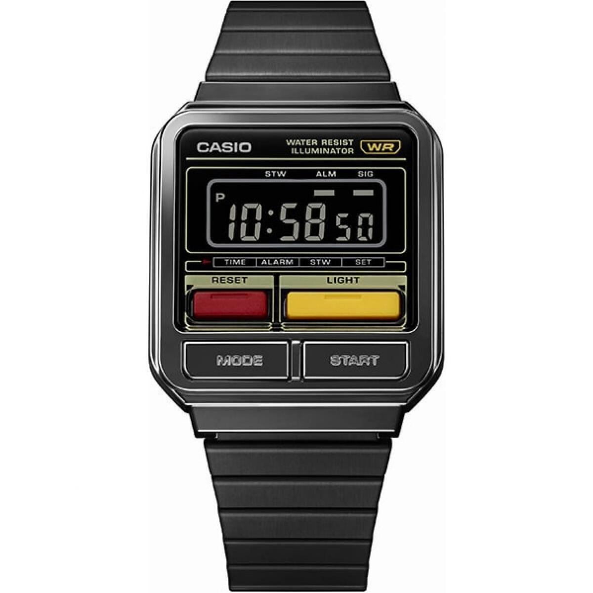 Casio STANDARD A120WEGG-1BJF Digital Watch Black Stainless Steel
