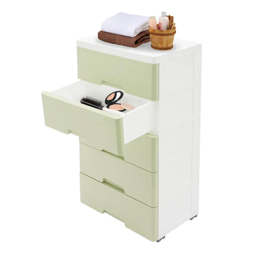 Mueble de almacenamiento con estante tocador de 5 cajones para el hogar baño organizadores muebles Foto 3 de 4