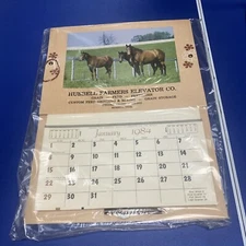 1985 Hubbell Farmers Elevator Co Calendar Nebraska Grain Feed Fertilizer