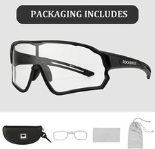 ROCKBROS Bike Photochromic Sunglasses for Men Women UV400 Spotrs Cycling Eyewear