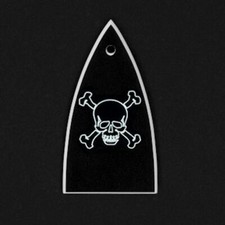 GUITAR TRUSS ROD COVER - Engraved Etched - Fits ESP LTD - SKULL BONES