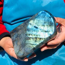 4.88LB Natural Labrador Moonstone Quartz Crystal Free Form Mineral Specimen 643