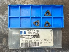 Qty 3 BIG Kaiser Daishowa WC063115C5TNP12 11.658.656 Carbide Inserts