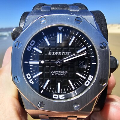 Audemars Piguet Royal Oak Offshore Diver 42mm Black Theme - 15710ST.OO.A002CA.01