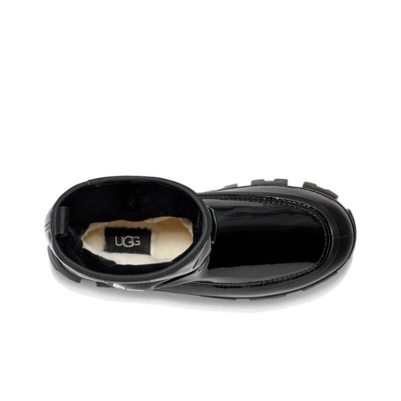 UGG BLACK CLASSIC BRELLAH MINI WATERPROOF RAIN BOOTS, WOMEN
