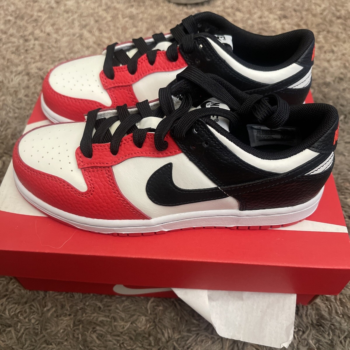 Nike Dunk Low EMB NBA 75th Anniversary Chicago (PS) Size 2Y