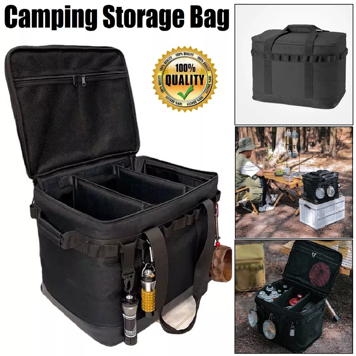 Outdoor Camping Storage Bag Large Storage Bags Camping Tableware