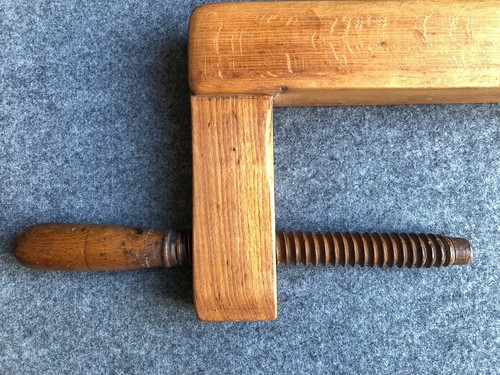 Schraubzwinge aus Holz - 76cm lang - sehr schönes Stück - Bild 3 von 3