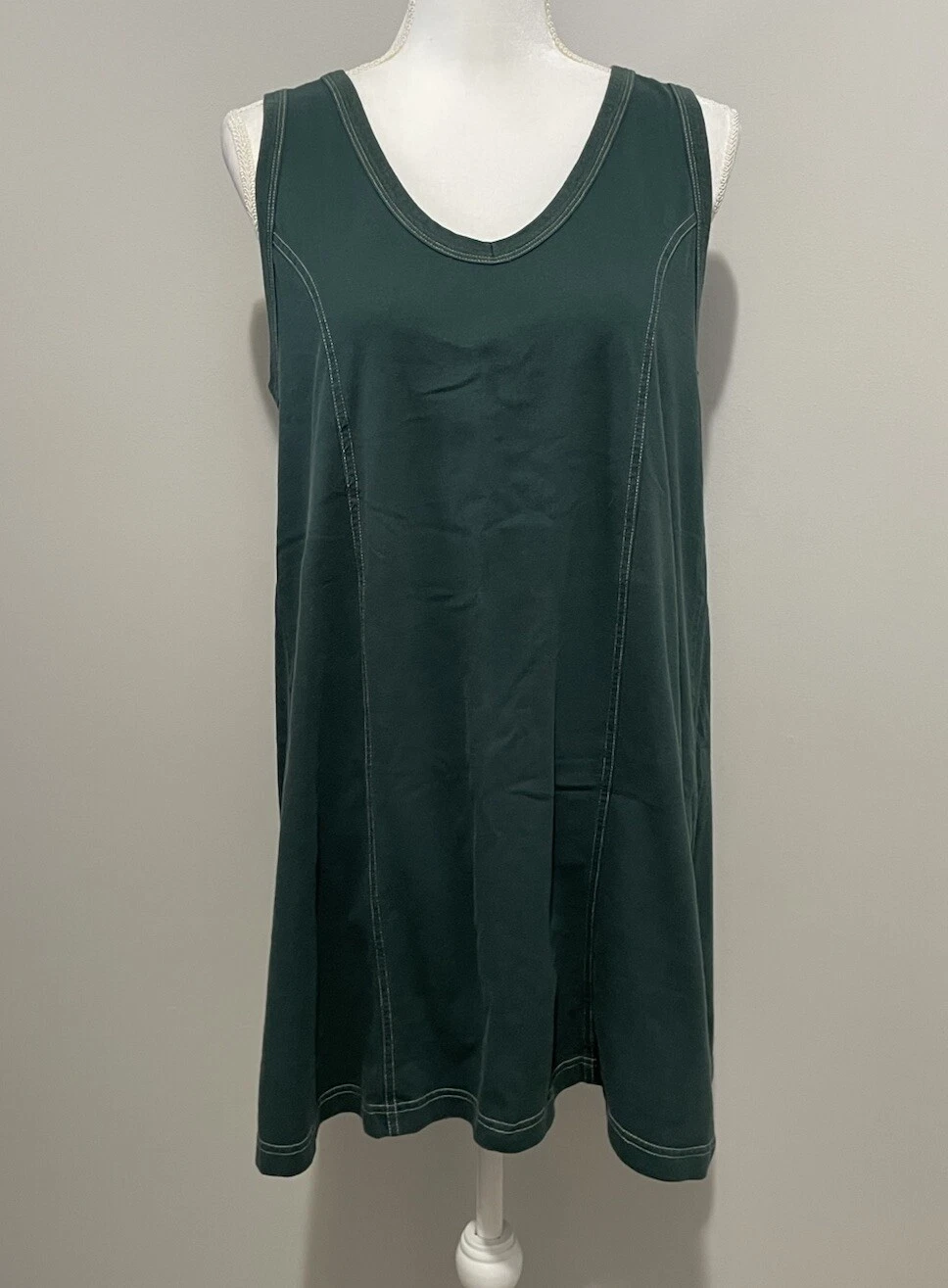 UNDERCOVER Canotta vintage Victoria’s Secret Country cotone taglia M media senza maniche verde