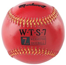 7 oz Ounce Weighted Strength TRAINING Ball  Pitcher Pitching BASEBALL RED