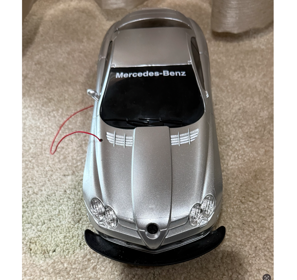 New Bright Mercedes SLR McLaren RC Car 1/6 Scale Silver No Remote