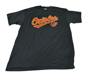 Baltimore Orioles Tshirt Mens Sz XL Pre Shrunk Black Short Sleeve Anvil