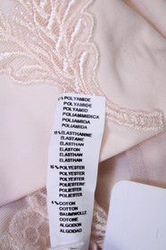 Lise Charmel  Womens Embroidered High Cut Thong Panties Light Pink Size 14