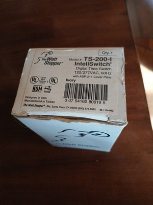 WattStopper TS-200-I InteliSwitch Digital Time Switch 100-277 VAC 60Hz NEW