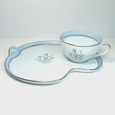 10 PCS Vintage Noritake BlueBell Snack Cup and Plate Set (#5558)  Seats 5