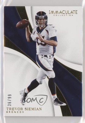 2017 Panini Immaculate 36/99 Trevor Siemian #29 1s8