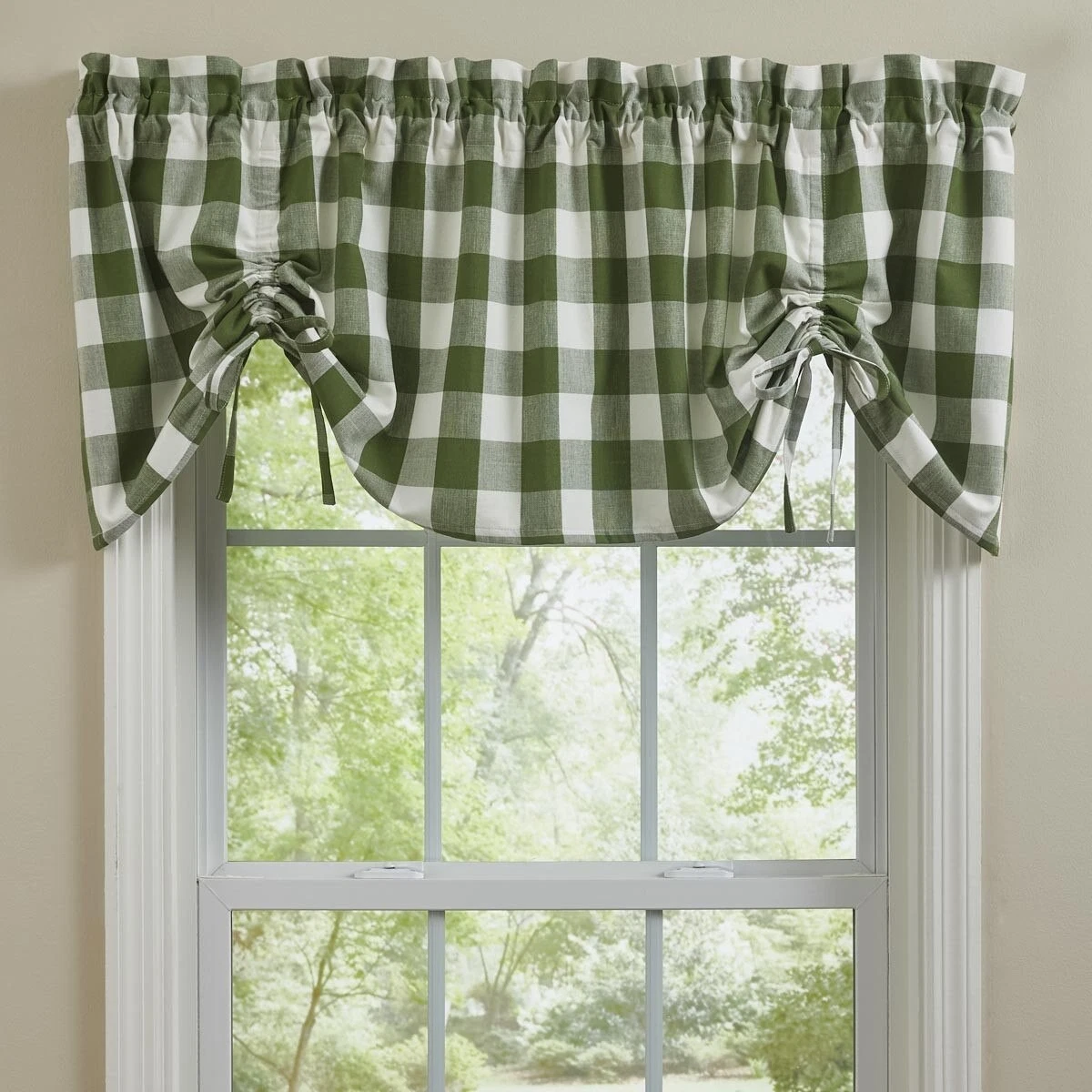 Wicklow Check Lined Farmhouse Valance - Thumbnail 5