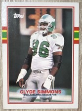 Topps Clyde Simmons #109 Philadelphia Eagles 1989 NFL Football Trading Card
