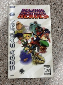 Blazing Heroes Sega Saturn Game Complete In Box 1996 Authentic Working