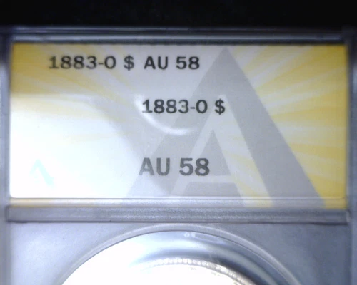 1883 O Morgan Silver Dollar ANACS AU58