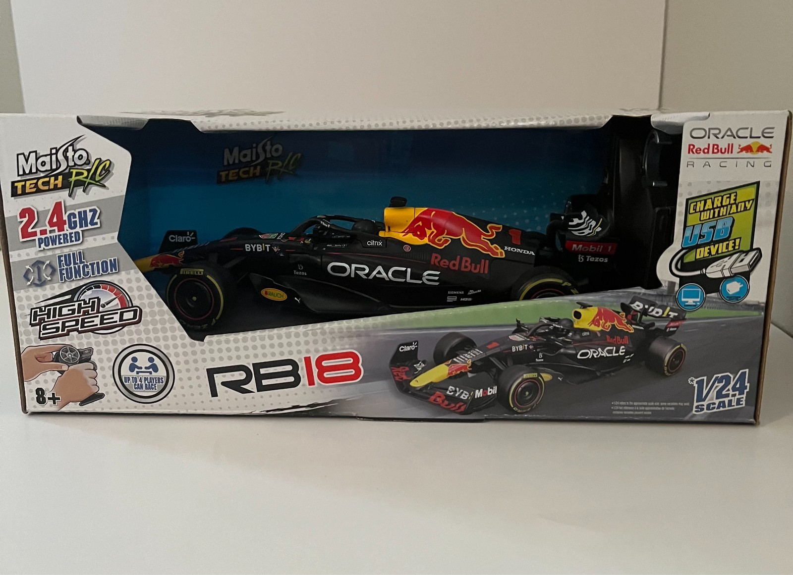 F1  Red Bull Racing Rb19 With Driver 1:24 Maisto Tech