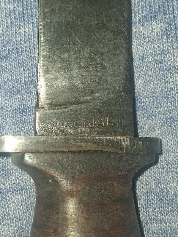 AERIAL CUTLERY CO. Marinette. Wis. 狩猎刀带鞘 * 稀有 * — 第 4/4 张图片