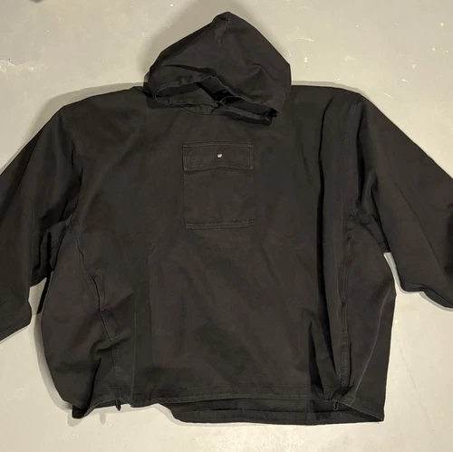 Giacca nera Yeezy X Gap Engineered by Balenciaga Sateen Anorak XL nuova