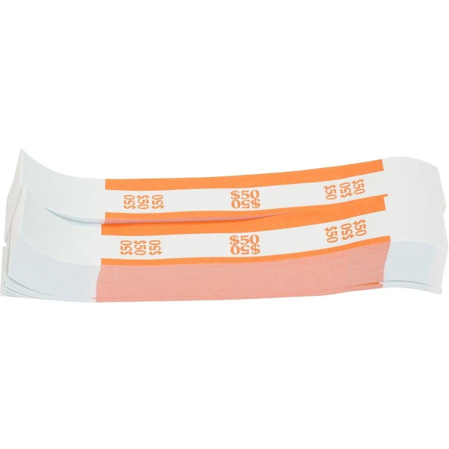 Sparco $50 Bill Strap - 1000 Wrap[s] - Kraft - Orange (BS50WK) - Image 4 of 4