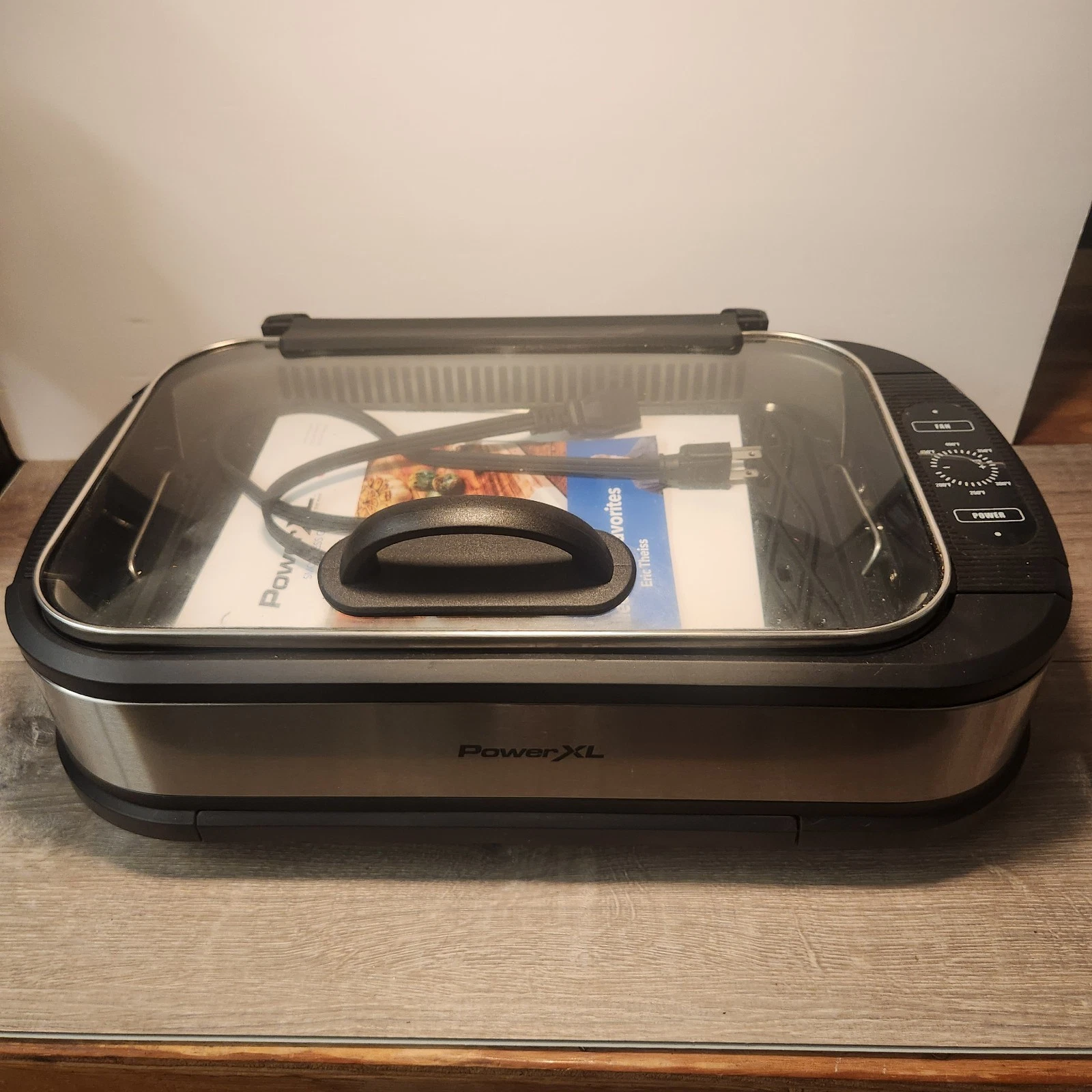 Power XL Smokeless Grill Pro Indoor Electric Grill Griddle Cooker Nonstick Pan