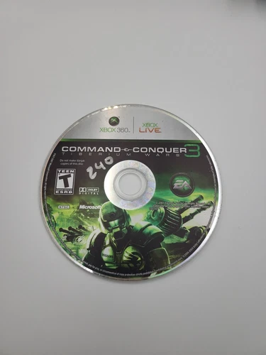 Command & Conquer 3: Tiberium Wars (Microsoft Xbox 360, 2007) Disc Only