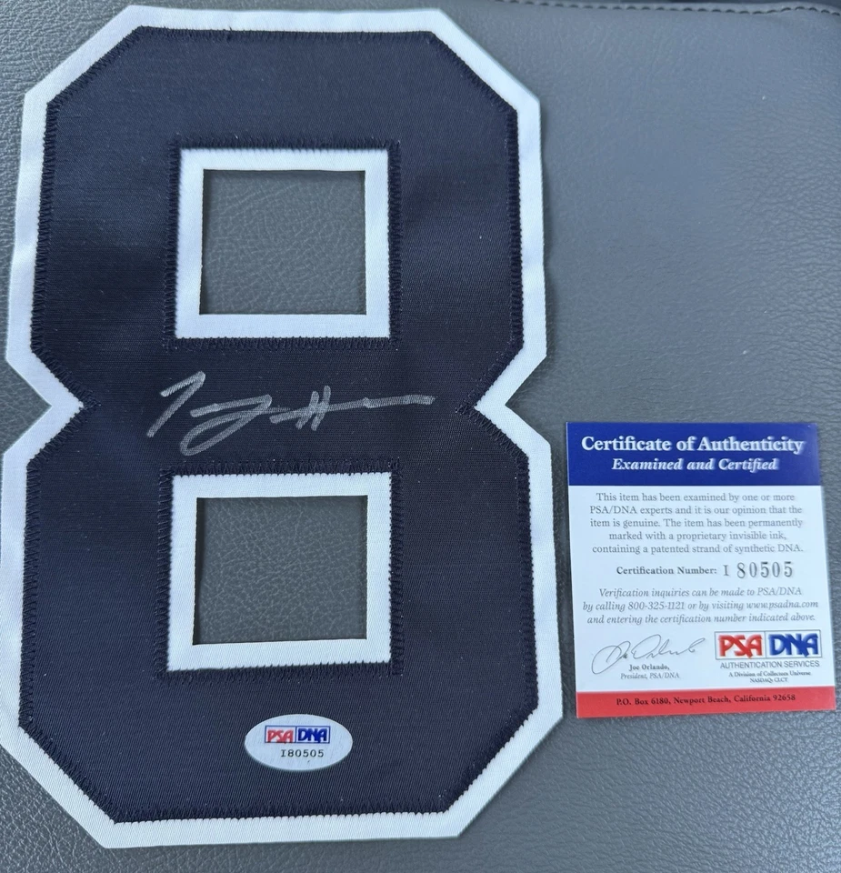 RARE Tommy Hanson #48 (d: 2015) Atlanta Braves Jersey Number AUTOGRAPHED PSA COA - Image 3 of 4