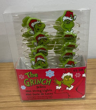 The Grinch Santa Dr Seuss Mini String 20 LED Lights 7 Feet Length Christmas new