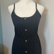 ASOS Button Up Maxi Dress Black Size 2 NWT