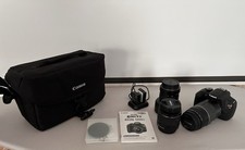Canon EOS Rebel T5 Camera Bundle with Lens, Cases, Charger, and Manuals