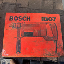 Bosch 11307 1/2" Electric Hammer Drill w/ Side Handle Bits/Chisels Metal Case