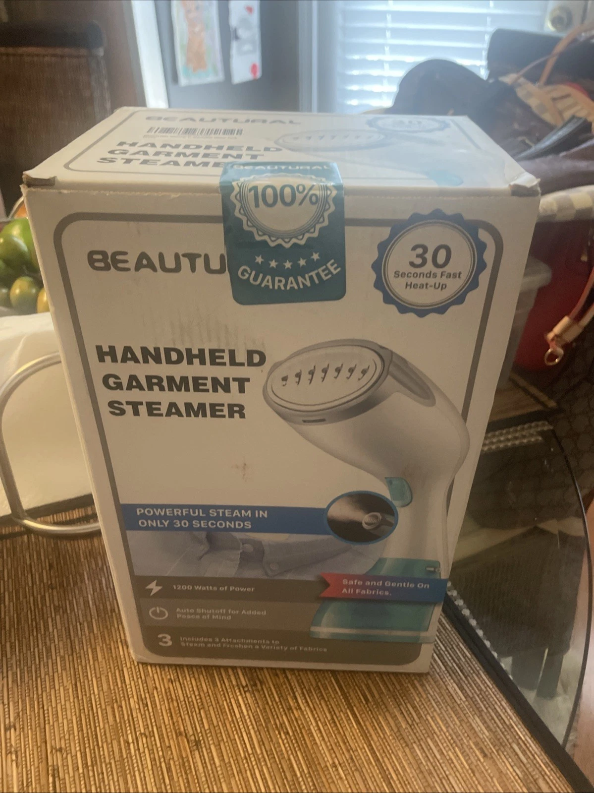 BEAUTURAL Steamer Clothes Portable Handheld Garment 722NA-0004 - BLUE