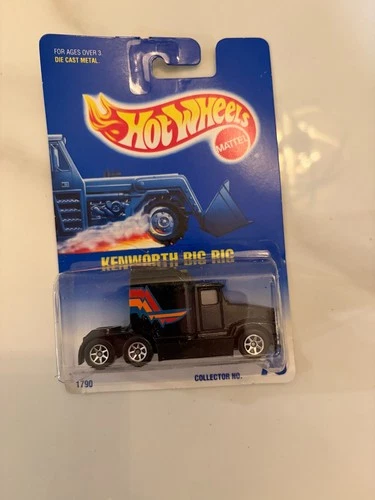 Vintage Hot Wheels Kenworth Big Rig Collector #76 Black Semi Truck Sealed