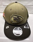 NEW Kansas City Chiefs New Era Salute to Service Adjustable Snapback Hat Green