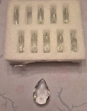 Lot of 10 Chandelier Large 2" Teardrop Crystal Glass Prisms Lamps Crafts