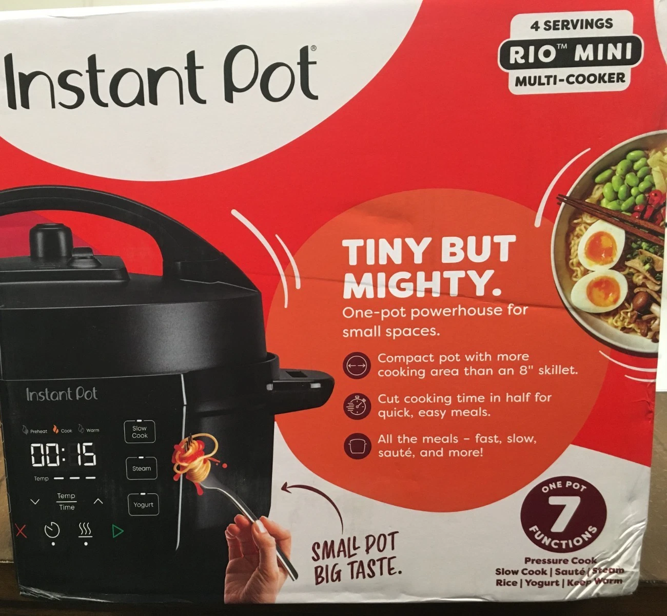 NEW Instant Pot® 4QT RIO™ Mini Chef Series Multi-Cooker, Black