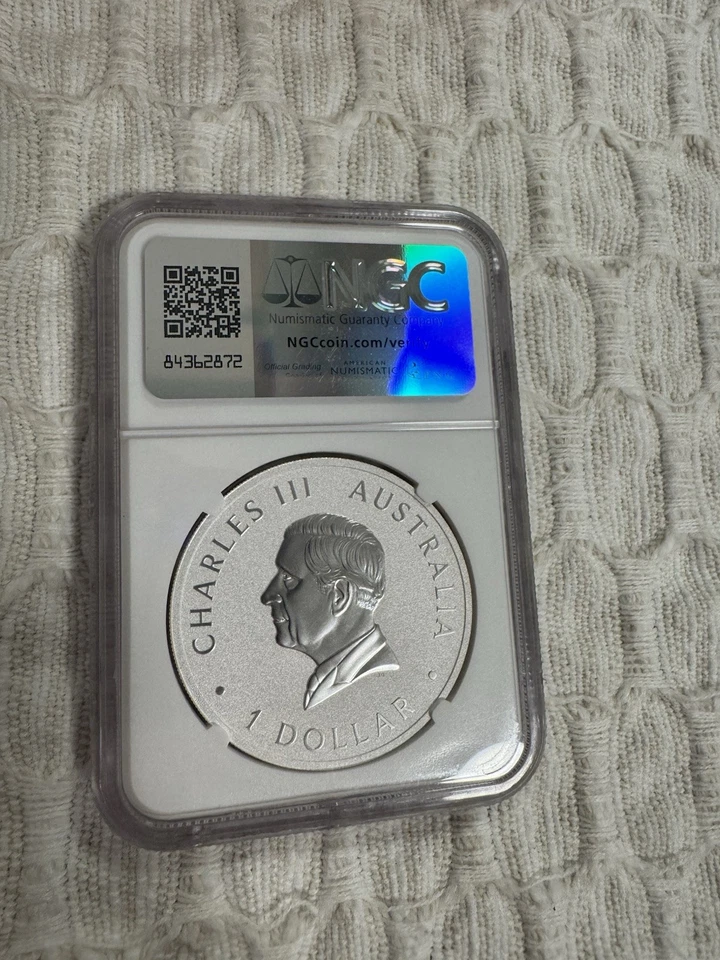 2024 P125 1 Oz Australia Wedge-Tailed Eagle 10th Anniv. NGC MS70 First Releases! - Image 3 of 3