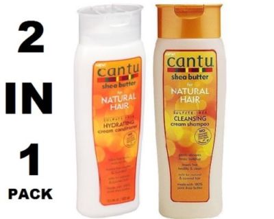 Cantu Sheabutter Sulfatfreies Reinigungsshampoo & feuchtigkeitsspendende Spülung Doppelpack